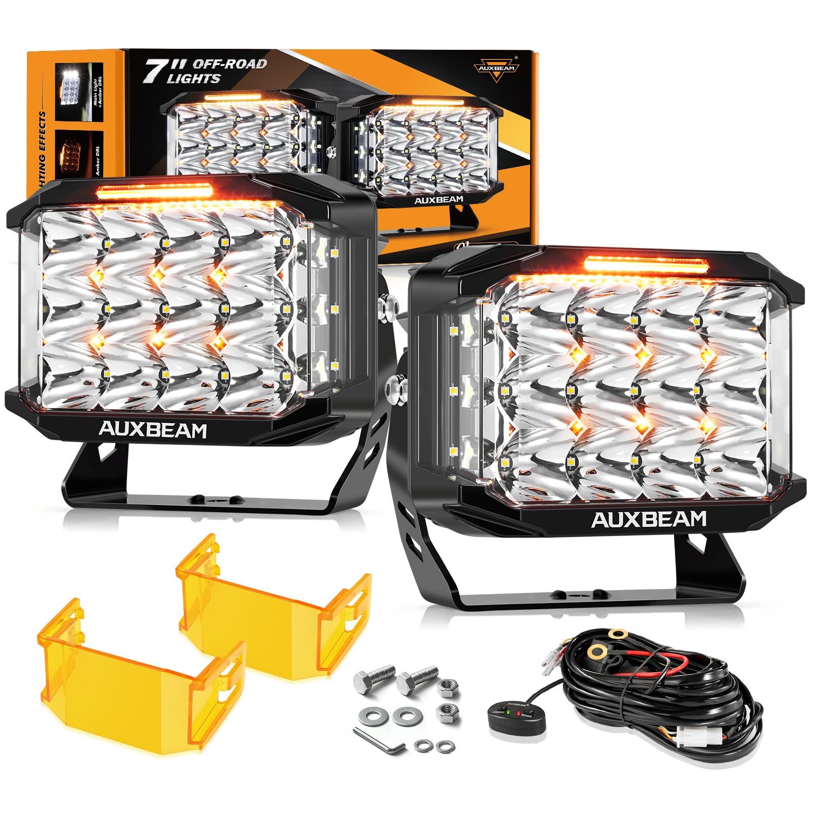 Amazon.com: Auxbeam V-MAX Series LED Light Pod 7 Inch, 270° Side